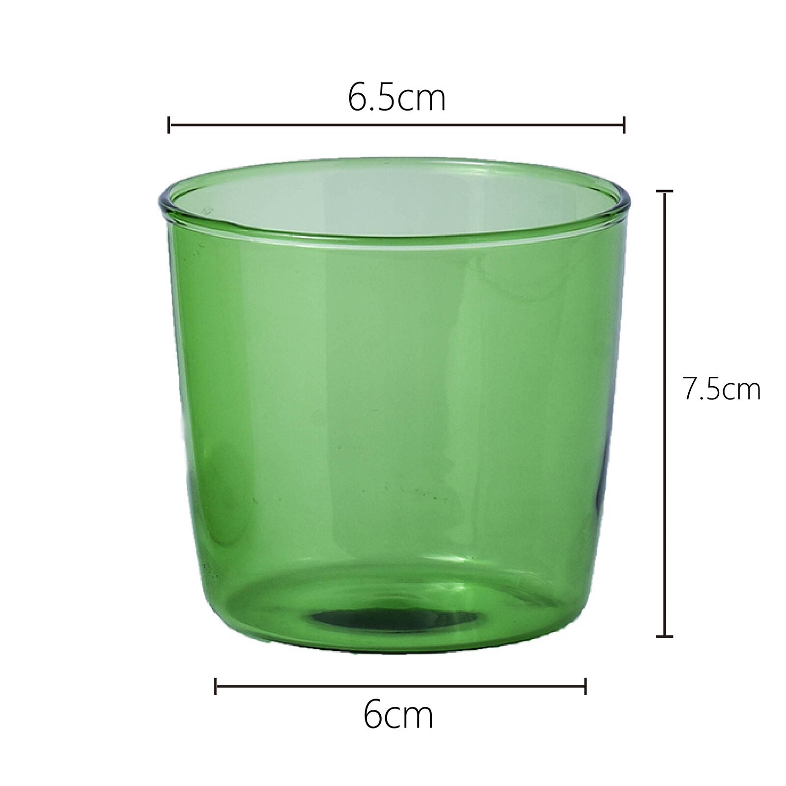 Borosilicate Glass Coloured Cup Set - The House Of BLOC