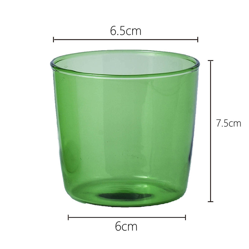 Borosilicate Glass Coloured Cup Set - The House Of BLOC