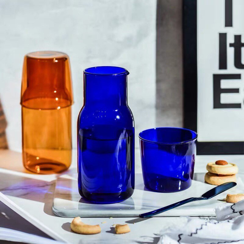 Borosilicate Glass Coloured Cup Set - The House Of BLOC