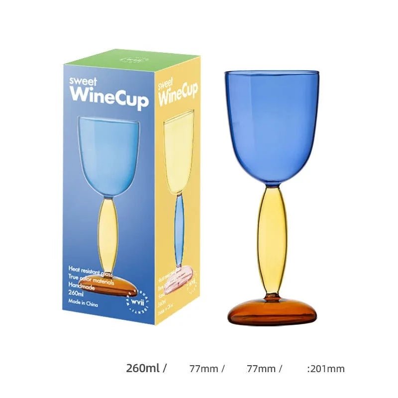 Borosilicate Glass Coloured Wine Goblet & Decanter - The House Of BLOC