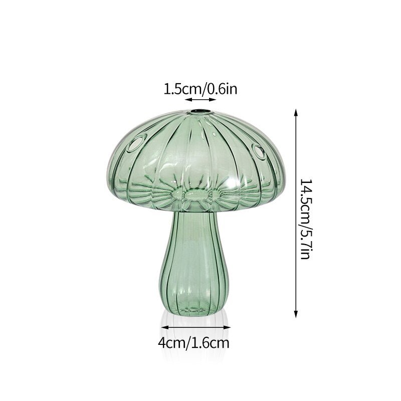 Cactus + Mushroom Shaped Glass Vases - The House Of BLOC