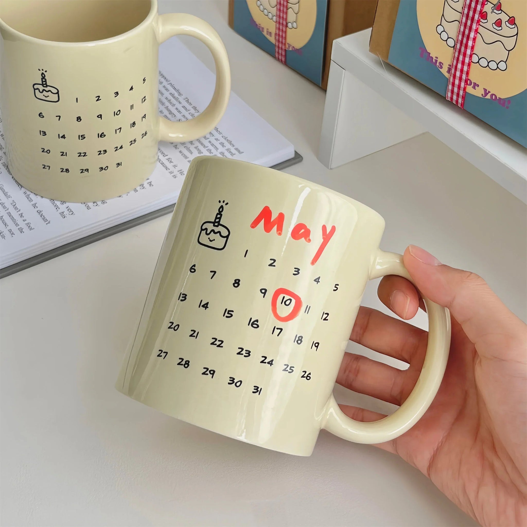 Calendar Ceramic Coffee Cup - The House Of BLOC
