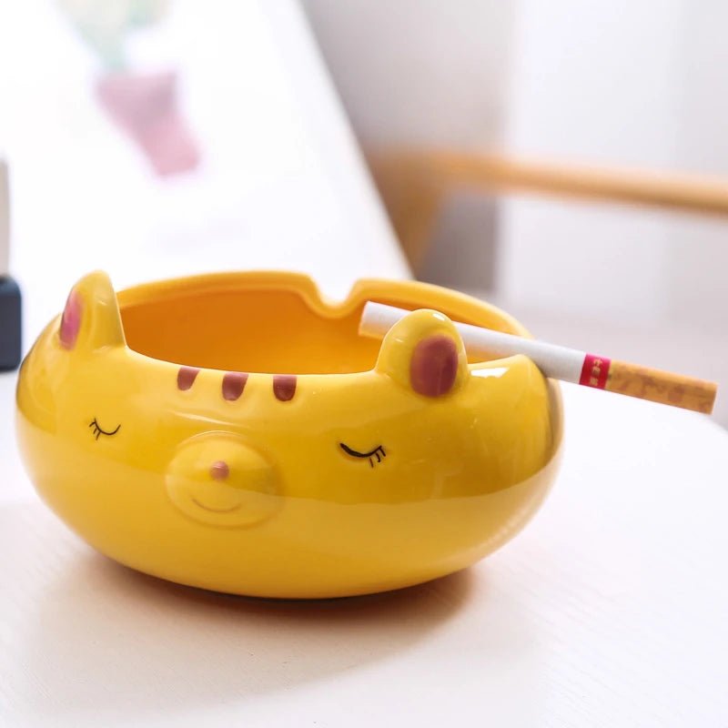 Cartoon Animal Ceramic Ashtray - The House Of BLOC