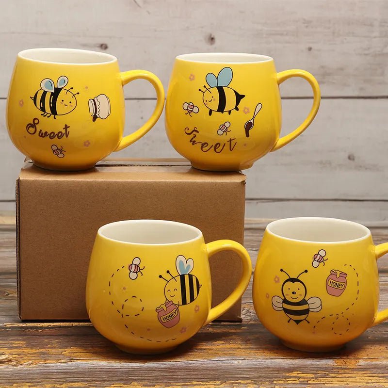 Cartoon Bee Ceramic Coffee Mug - The House Of BLOC