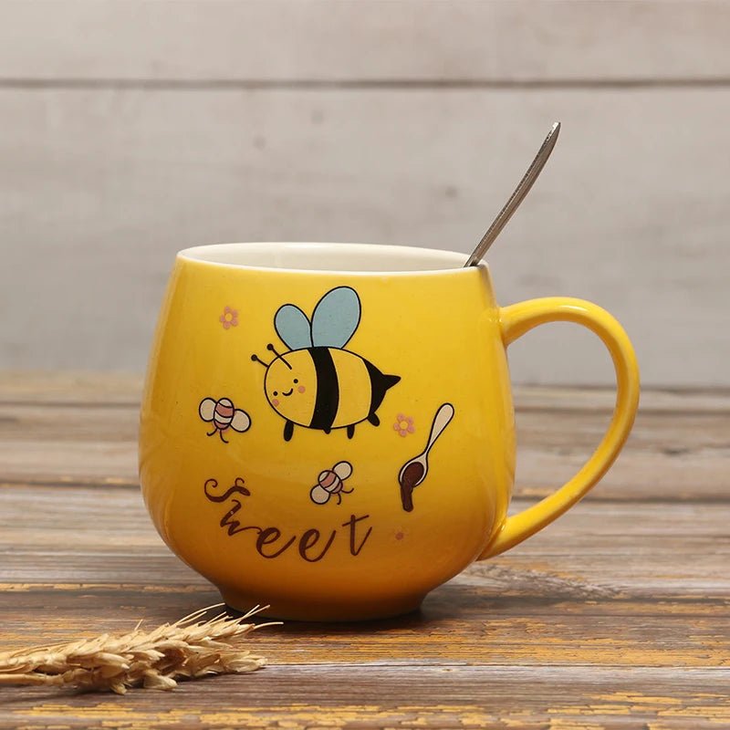 Cartoon Bee Ceramic Coffee Mug - The House Of BLOC