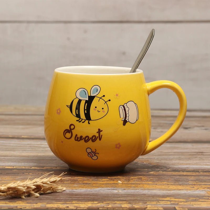 Cartoon Bee Ceramic Coffee Mug - The House Of BLOC