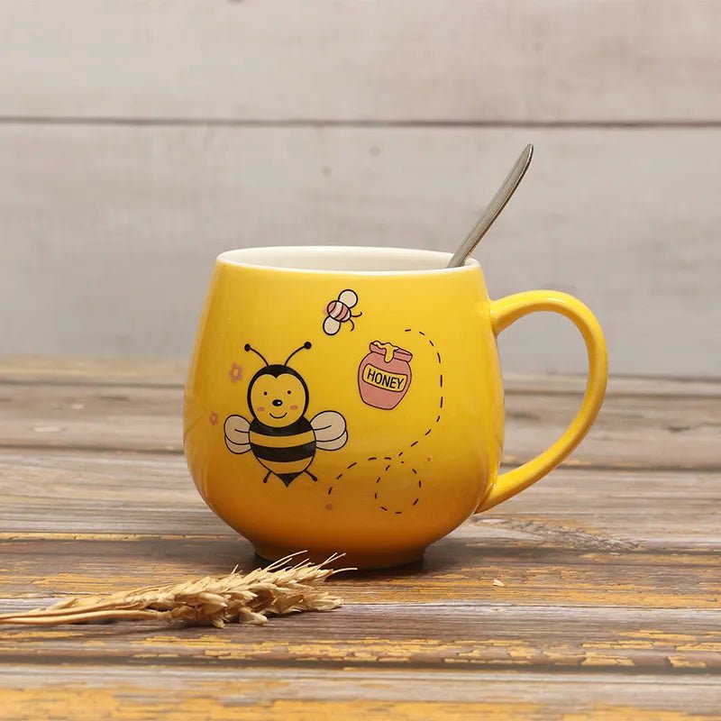 Cartoon Bee Ceramic Coffee Mug - The House Of BLOC