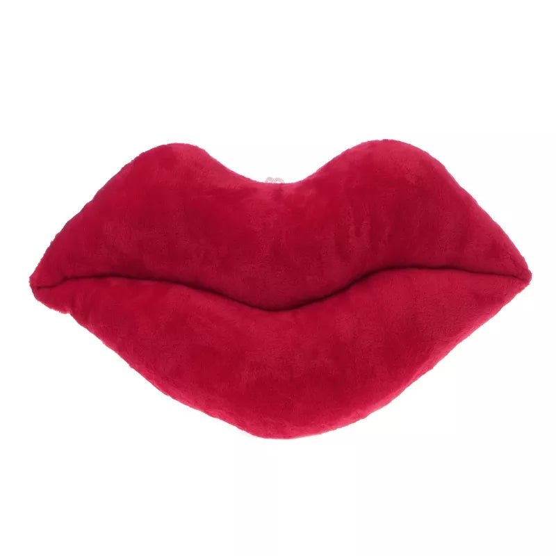 Cartoon Big Red Lips Plush Cushion - The House Of BLOC