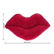 Cartoon Big Red Lips Plush Cushion - The House Of BLOC