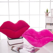 Cartoon Big Red Lips Plush Cushion - The House Of BLOC
