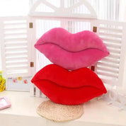 Cartoon Big Red Lips Plush Cushion - The House Of BLOC