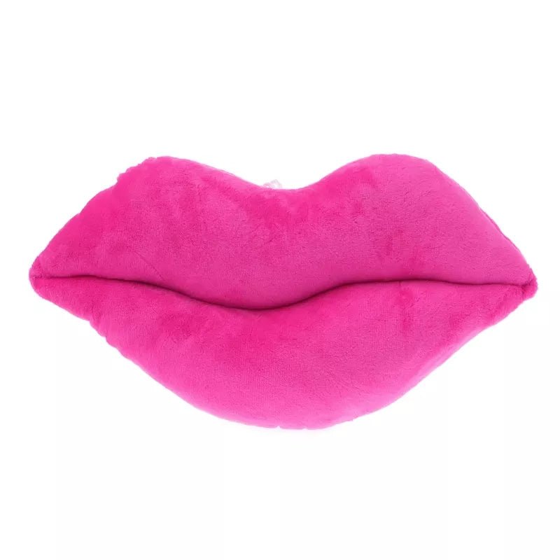 Cartoon Big Red Lips Plush Cushion - The House Of BLOC