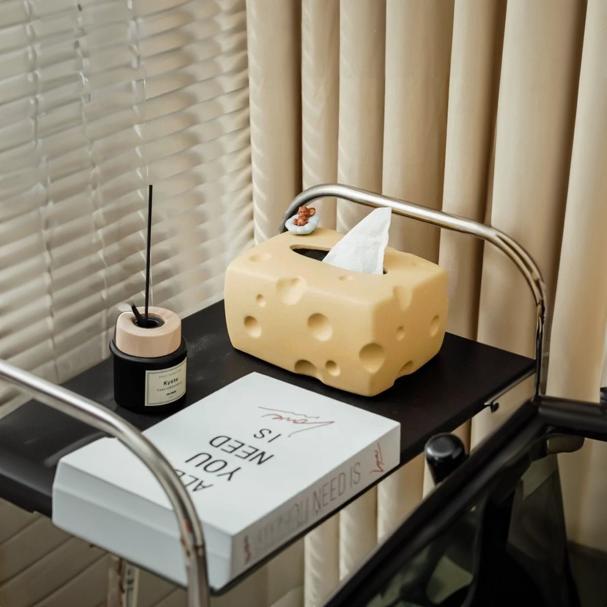 Cartoon Cheese Shape Ceramic Tissue Box - The House Of BLOC