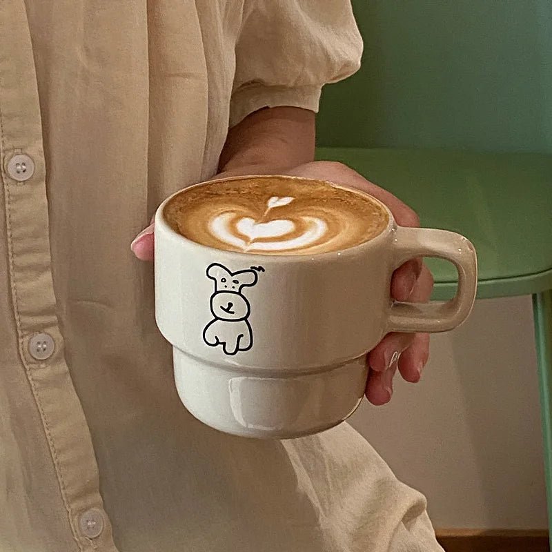 Cartoon Dog Ceramic Coffee Cup - The House Of BLOC