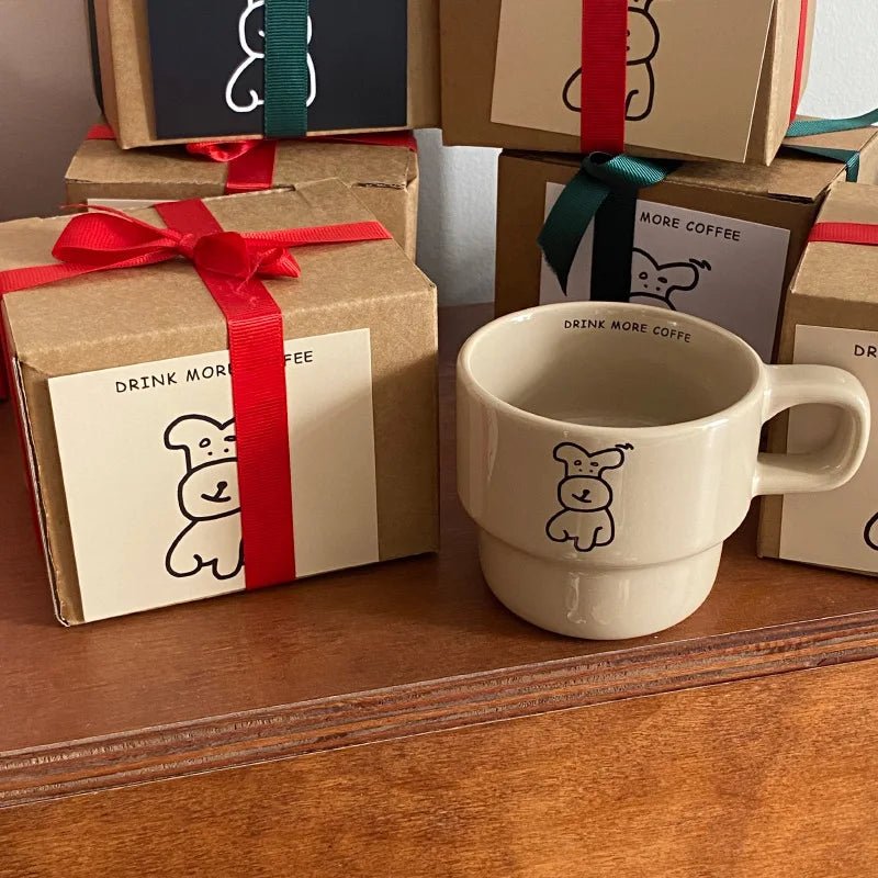 Cartoon Dog Ceramic Coffee Cup - The House Of BLOC