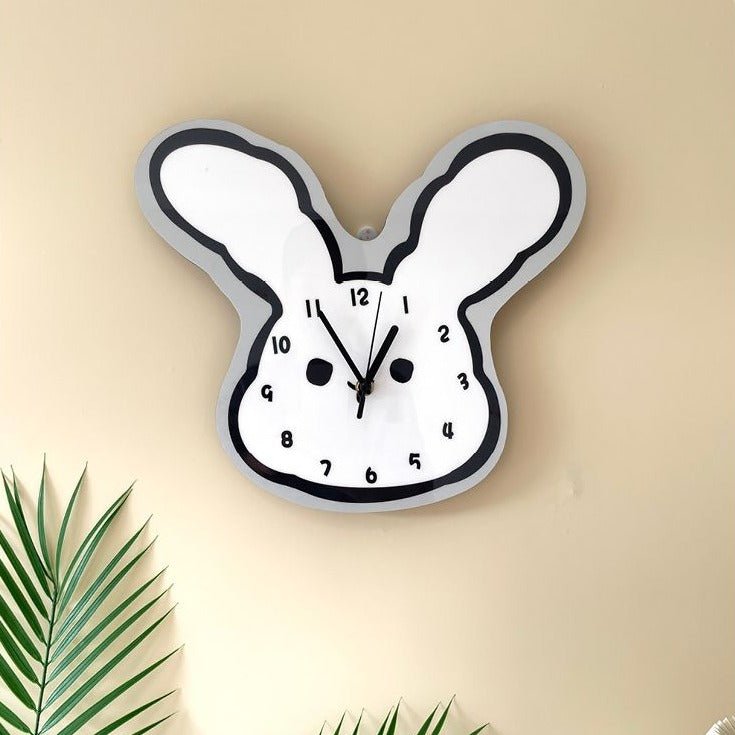 Cartoon Rabbit Ears Wall Clock - The House Of BLOC