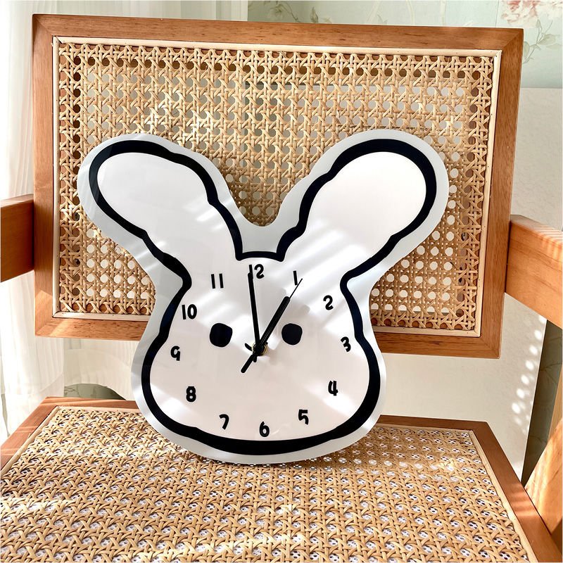 Cartoon Rabbit Ears Wall Clock - The House Of BLOC