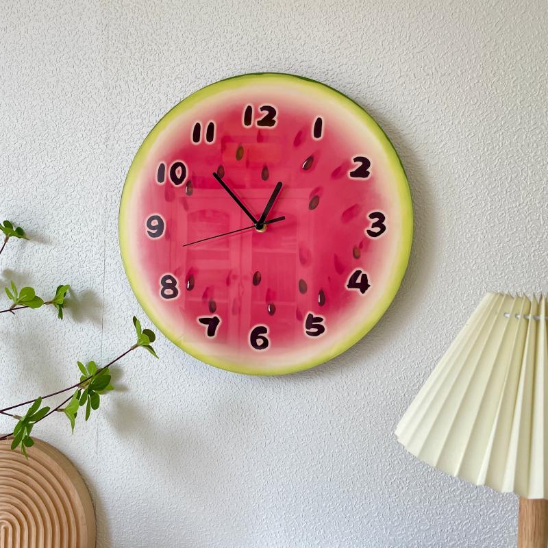 Cartoon Watermelon Fruit Wall Clock - The House Of BLOC