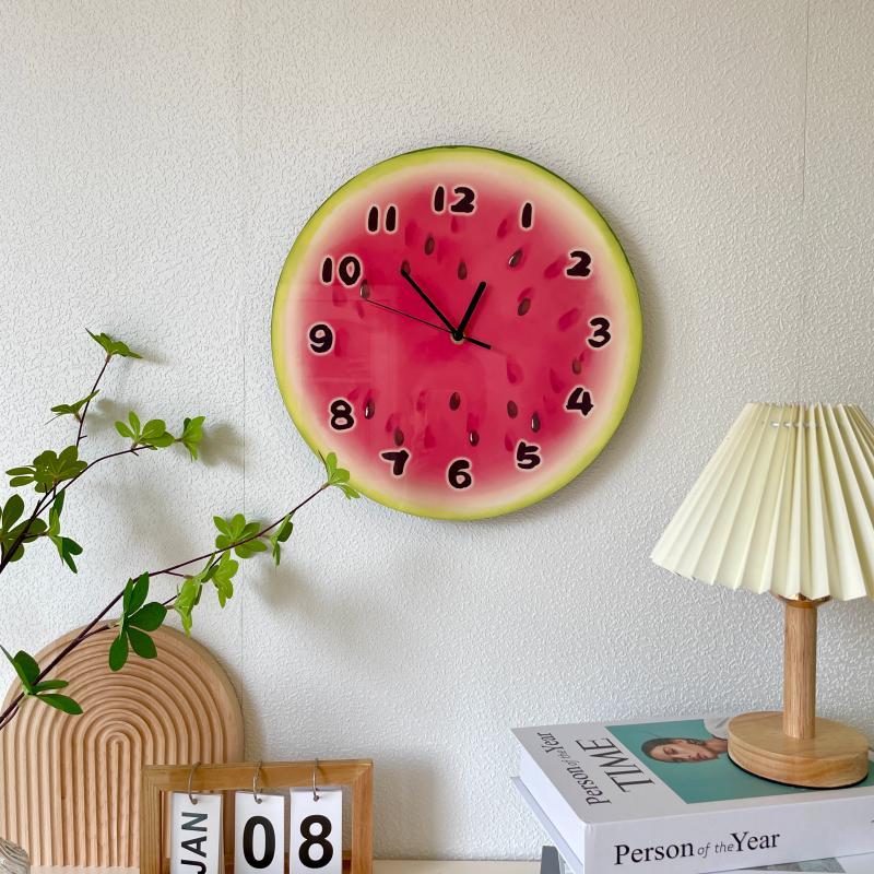 Cartoon Watermelon Fruit Wall Clock - The House Of BLOC