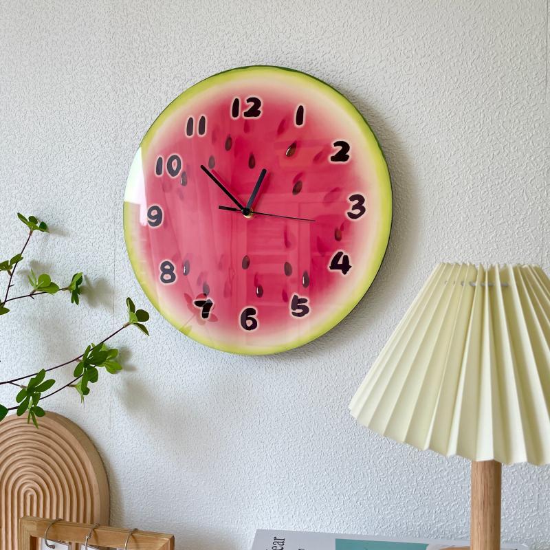 Cartoon Watermelon Fruit Wall Clock - The House Of BLOC