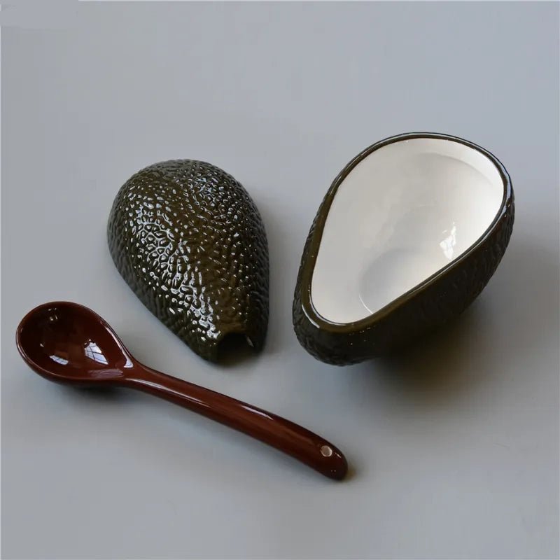 Ceramic Avocado Shape Serving Bowl - The House Of BLOC