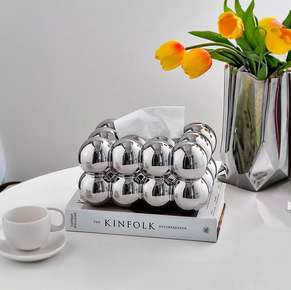 Ceramic Bubble Shape Tissue Box - The House Of BLOC
