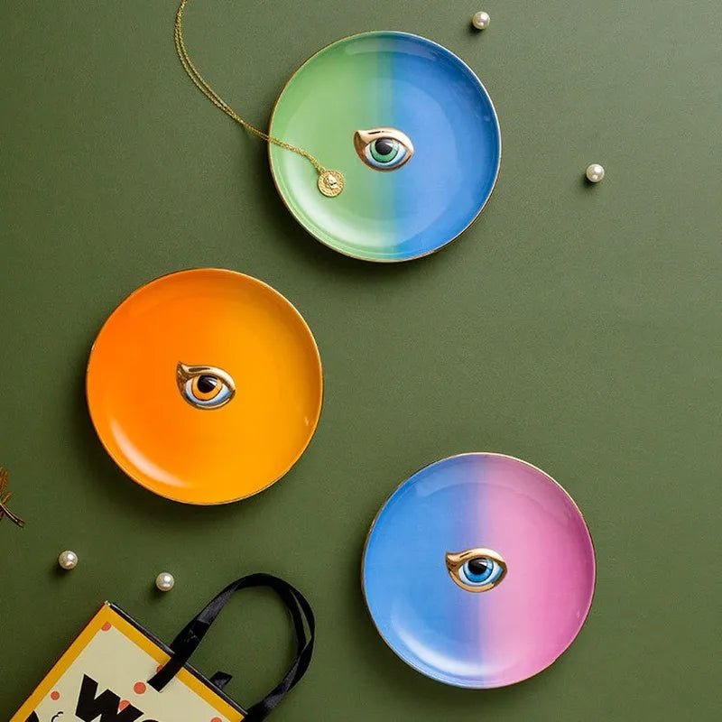 Ceramic Colourful Eye Jewellery Tray - The House Of BLOC