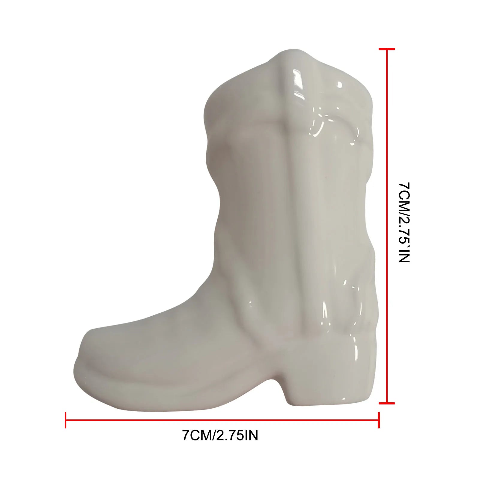 Ceramic Cowboy Boot Match Stick Holder With Striker - The House Of BLOC