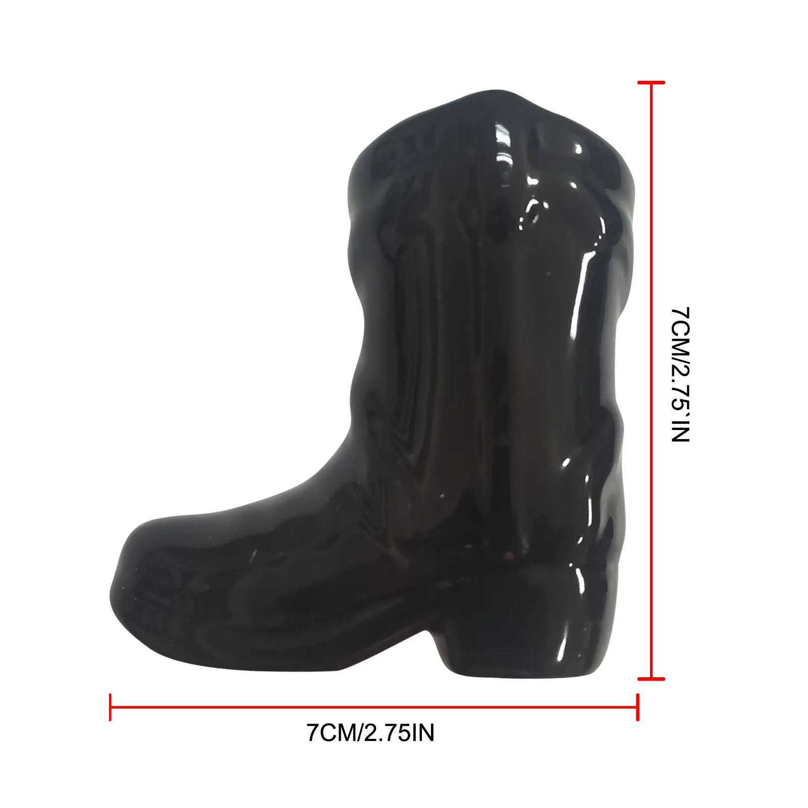 Ceramic Cowboy Boot Match Stick Holder With Striker - The House Of BLOC