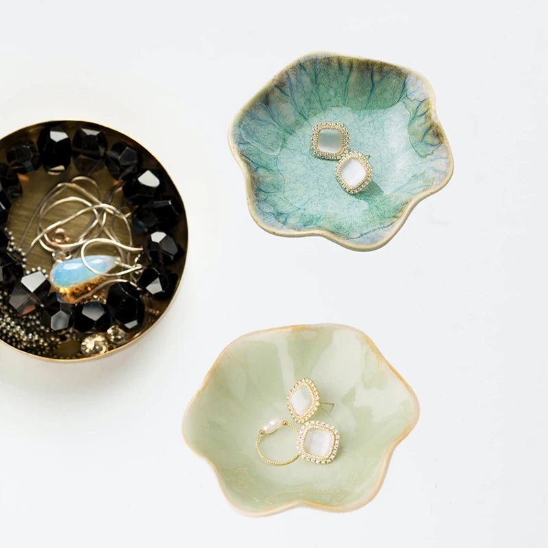 Ceramic Lotus Jewellery Tray - The House Of BLOC