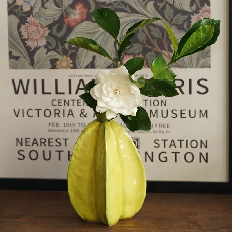 Ceramic Star Fruit Flower Vase - The House Of BLOC