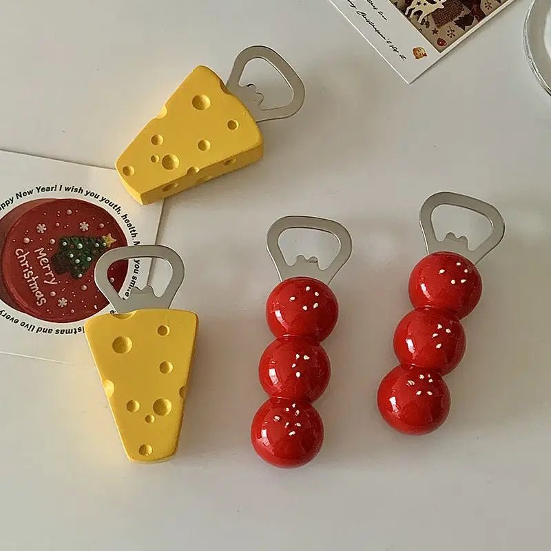 Cheese + Tomato Shape Beer Bottle Opener - The House Of BLOC