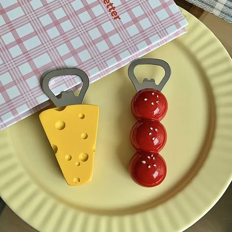 Cheese + Tomato Shape Beer Bottle Opener - The House Of BLOC