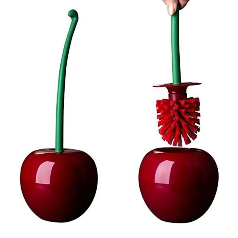 Cherry + Apple Toilet Brush + Holder - The House Of BLOC