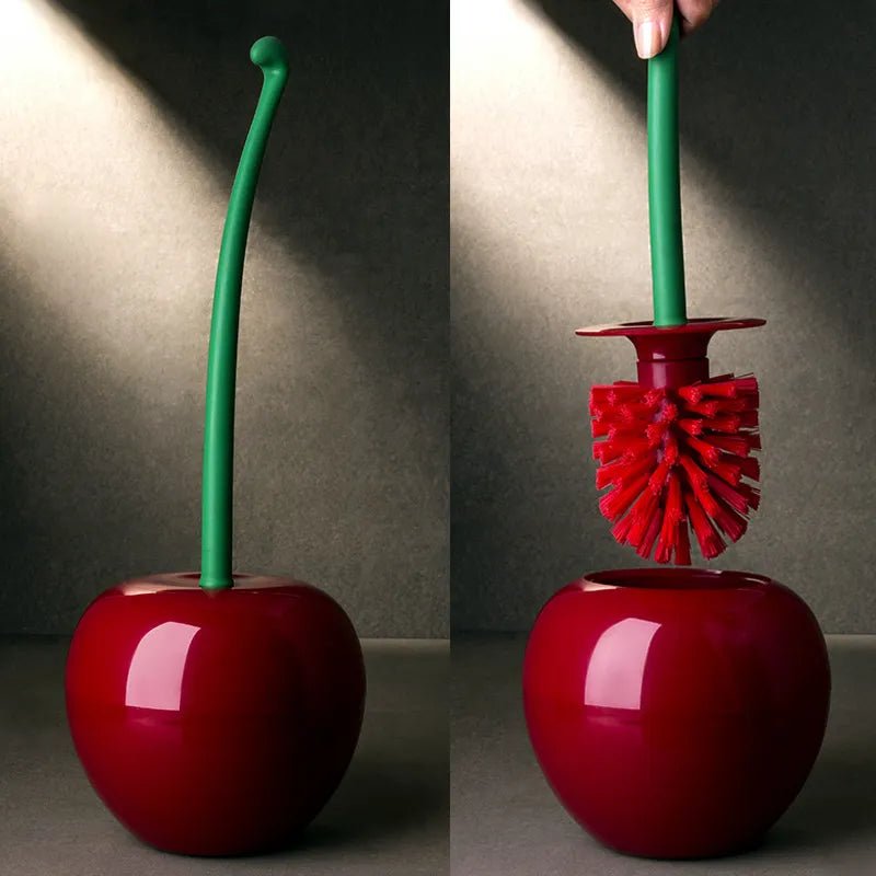 Cherry + Apple Toilet Brush + Holder - The House Of BLOC
