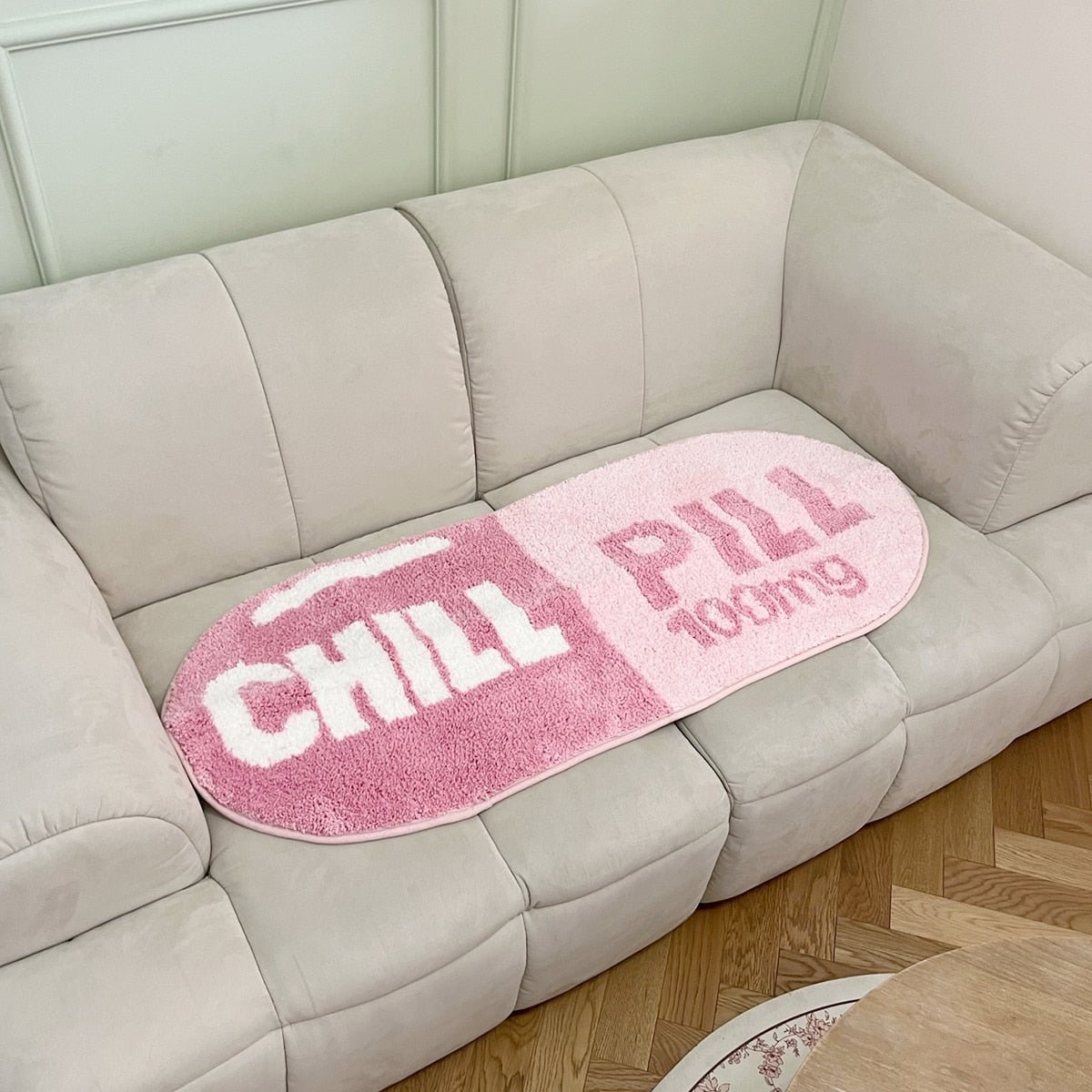 Chill Pill Oval Tufted Rug - The House Of BLOC