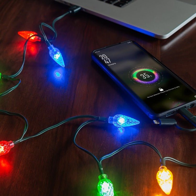 Christmas Light USB Cable Charger For Android + IPhone - The House Of BLOC