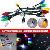 Christmas Light USB Cable Charger For Android + IPhone - The House Of BLOC