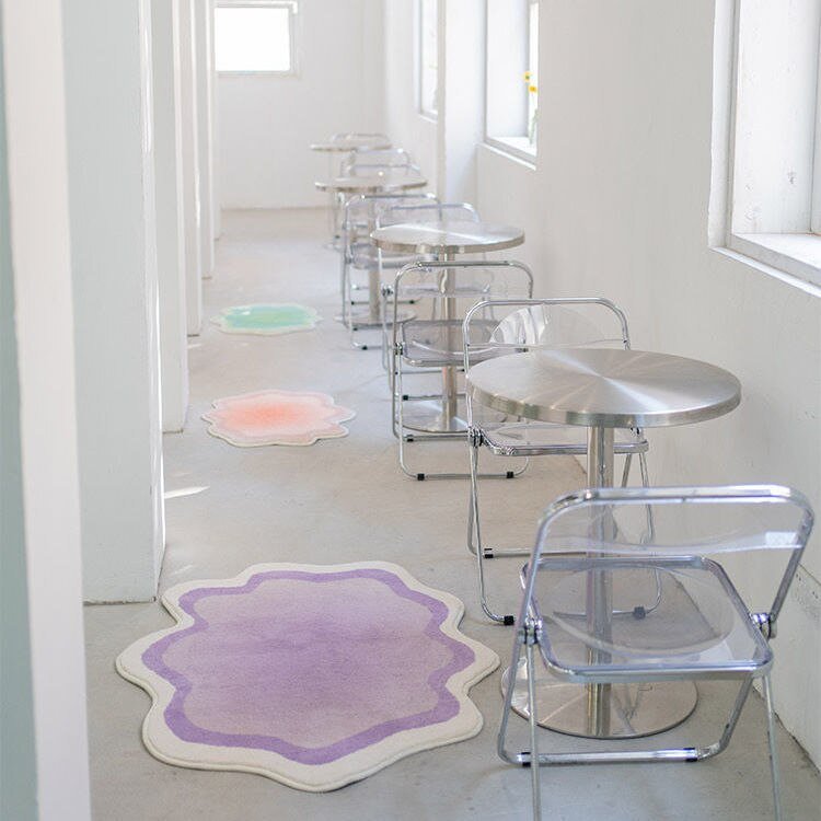Colour Gradient Soft Fluffy Rug - The House Of BLOC