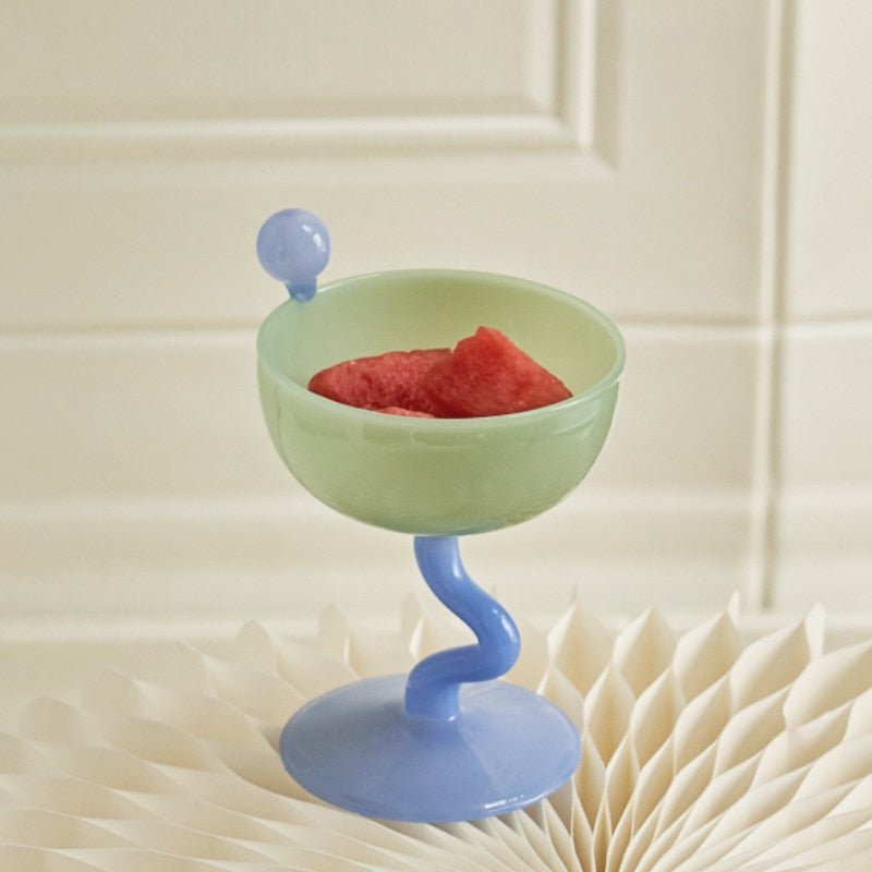 Coloured Glass Cup Goblets - The House Of BLOC