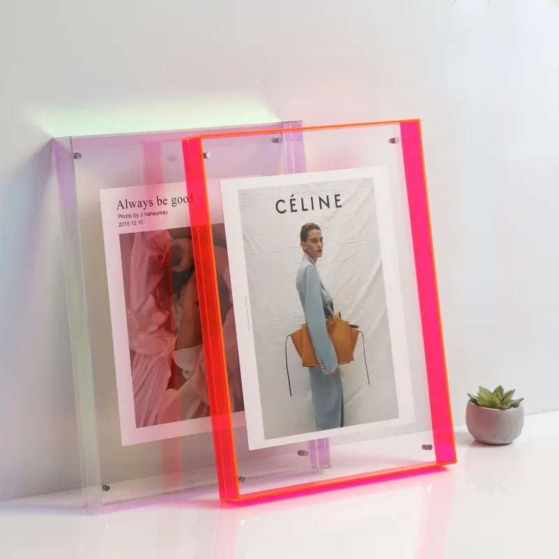 Coloured Transparent Acrylic Picture Frame - The House Of BLOC