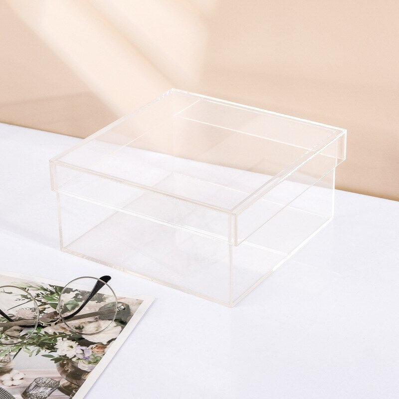 Colourful Acrylic Storage Organiser Box With Lid - The House Of BLOC