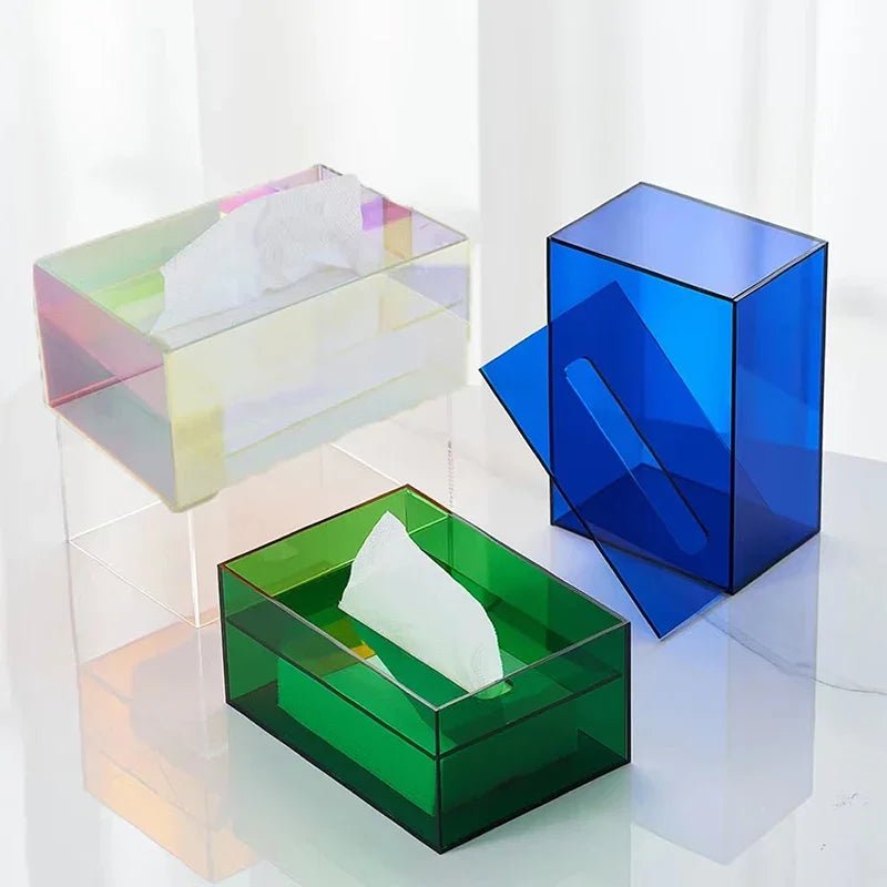 Colourful Acrylic Tissue Box Holder - The House Of BLOC