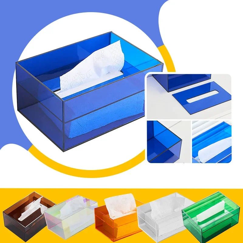 Colourful Acrylic Tissue Box Holder - The House Of BLOC