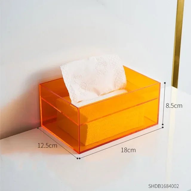 Colourful Acrylic Tissue Box Holder - The House Of BLOC