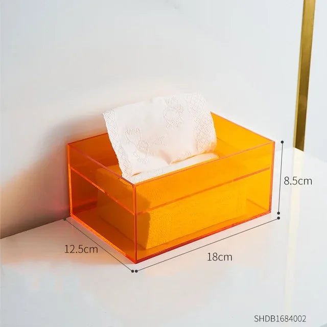 Colourful Acrylic Tissue Box Holder - The House Of BLOC