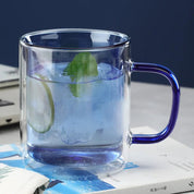 Colourful Glass Double Walled Coffee Mug - The House Of BLOC