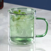 Colourful Glass Double Walled Coffee Mug - The House Of BLOC