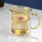 Colourful Glass Double Walled Coffee Mug - The House Of BLOC
