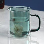Colourful Glass Double Walled Coffee Mug - The House Of BLOC